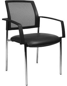 2 Topstar BtoB 10 Besucherstühle schwarz
