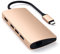 SATECHI USB C Hub 8 in 1 Multiport V2 mit 4K-HDMI, 60W PD-Aufladung, 3 USB-A, Ethernet, microSD/SD-Kartenleser, für MacBook, Windows und USB-C-Geräte – Gold