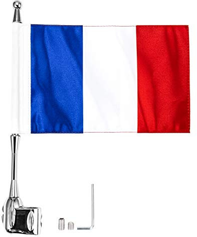 Moto Mât de drapeau avec drapeau Pour GL1800 Goldwing All Years (France)