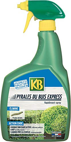 KB KPYR700 - Pulvérisateur Insecticide Pyrales du Buis Prêt à l'emploi 700 ML - A Base Huile de Colza et pyrètre (extrait de chrysanthème) - Pucerons, araignées Rouges, cochenilles - Jusqu'à 7 m²
