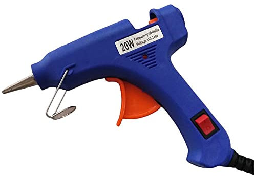 FAST WORLD SHOPPING ® Pistola Colla A Caldo Incollatrice 20 Watt A Stick Gun Termocollante Termica Saldatrice Pistola Termica Colla Sigillante