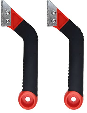 NBB Strumento di rimozione della malta, Prodotti per rimuovere lo stucco, raschietto per la rimozione della malta di malta per piastrelle, strumento per la rimozione della malta (2, Manico in gomma)