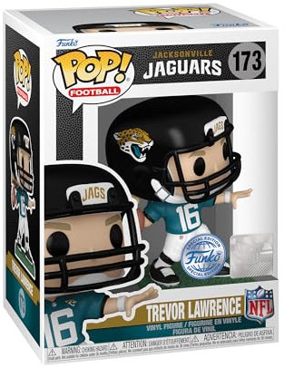 Funko Pop! NFL: Jaguars - Trevor Lawrence - Vinyl-Sammelfigur - Geschenkidee - Offizielle Handelswaren - Spielzeug Für Kinder und Erwachsene - Sports Fans - Modellfigur Für Sammler und Display