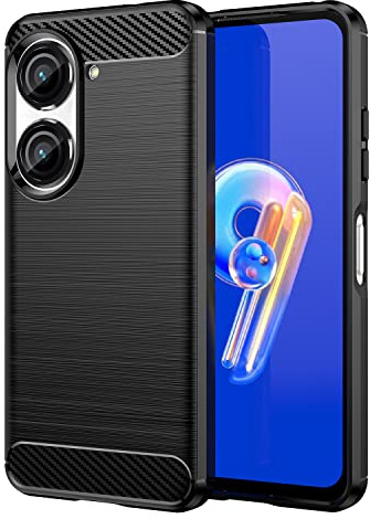TingYR Hülle für Asus Zenfone 9, Ultra Thin Silikon hülle Abdeckung Telefon Case Stoßfest Case Schutzhülle, Handyhülle für Asus Zenfone 9 Smartphone.(Schwarz)