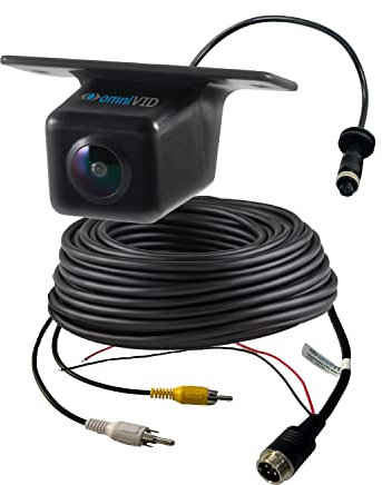 omniVID® Parvus 140 Kamera Rückfahrkamera, Wasserdicht mit IP68, 162° Weitwinkelobjektiv für PKW, Kleintransporter, Caravan, Wohnwagen, Kompatibel/Ersatz für Streetscooter, Einparkhilfe hinten