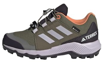 adidas - Terrex Gore-Tex Hiking Shoes, Zapatos Bajos Que no Son de fútbol, Olive strata/Silver Dawn/Amber Tint,