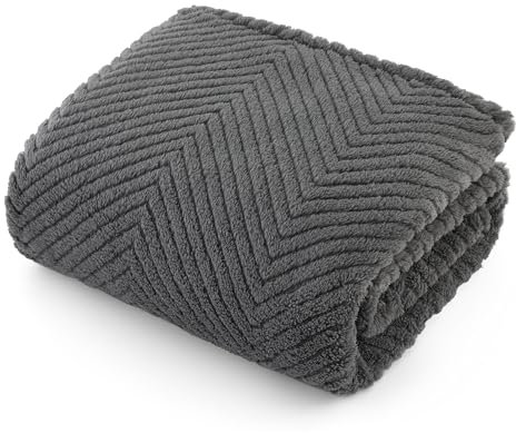 Bedsure Hundedecke für Haustier Hunde Katzen Welpen Weiche Warme Matte, flauschig und weich, Titan Grau 80x100 cm