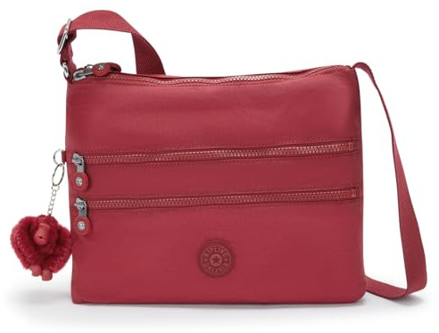 Kipling Alvar, Mittelgroße Umhängetasche, 4.5 x 80 x 38 cm, Funky Red (ROT)