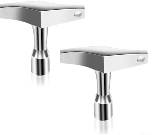 Schlagzeug-Stimmschlüssel für akustische und elektronische Trommeln, Zinklegierung, Schlagzeugschlüssel, Schlagzeug-Werkzeug, 2 Stück