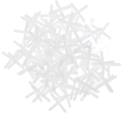 VILLFUL 2000pcs Cross Shape Tile Spacers Thick Ceramic Grout Spacers for Leveling Floors and Walls Easy to Use Positioning Tools for Marble and Porcelain Tile Installation