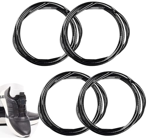 BIZOI 4 Pezzi Lacci Twist-lock per BOA, Compatibile con le Scarpe Engelbert Strauss e Twist Lock, 140 cm Cordones Rápidos, Lacci Senza Legatura per Unisex, Adatto per Bambini e Adulti