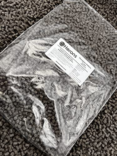HERONS - Premium Sturgeon Pellets, 6mm Premium Fish Food, For all Sturgeon Species, Sterlets, Improves Growth and Enhances Immune System, High Protein, Sinking Pellets - 1Kg