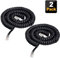 HAWAKA Telephone Cable Cord, 2Pack 12Feet Uncoiled Phone Cord works with All Corded Landline Phones,Handset Cord, Universally Compatible,for Use in Home or Office, Telephone Accessory