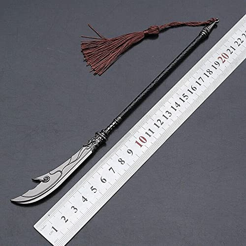 nyyuqi 1/12 Scale Metal Chinese Ancient Spear Sword Halberd Weapon Model for 6'' Figure Body Doll (#8)