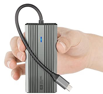 Hub USB-C 5 in 1, adattatore porta USB 5 in 1, dongle USB-C 5 in 1, uscita HDMI 4K, Ethernet, porta USB 3.0, compatibile con MacBook, Steam Deck e la maggior parte dei dispositivi di tipo C