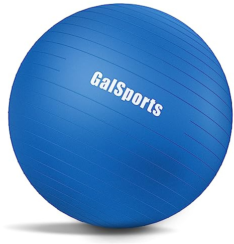 GalSports Palla da yoga per allenamento, anti-scoppio e antiscivolo, palla svizzera per fisioterapia, sedia a sfera per equilibrio, palestra a casa, fitness