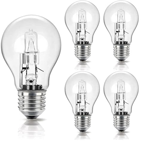 xyunluk 10 Pezzi A55 E27 Lampada alogena 220 V 28 W 42 W 53 W 70 W 100 W 96 * 55 mm 2700 K Lampadina alogena Trasparente di Ricambio Adatta for Lampada a incandescenza(70W)