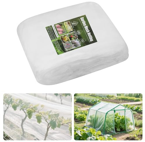 DUBUOZA Rete Anti Insetti,Rete per Ortaggi da Giardino Maglia Fine,Rete per Uccelli,Rete Anti Insetti per Orto,per Proteggere Verdure, Frutta e Fiori (3X10M)