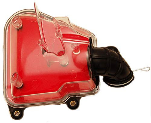 one by Camamoto scatola air box filtro aria completa di spugna e manicotto compatibile con mbk-yamaha-malaguti nitro aerox neo's ovetto f12 f15 f10 tutti i motori minarelli orizzontali (trasparente)
