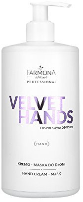 VELVET HANDS - Maschera per mani crema, 500 ml