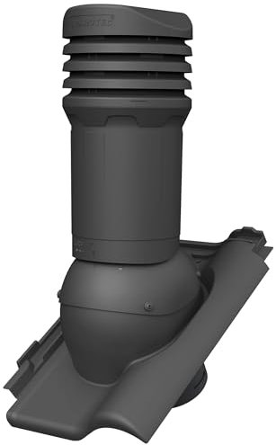 Parotec Entlüftungskamin DN 125 mm passiv für Röben - Monza Plus Dachziegel Dachlüfter Entlüfter (RAL 7016 - Anthrazit)