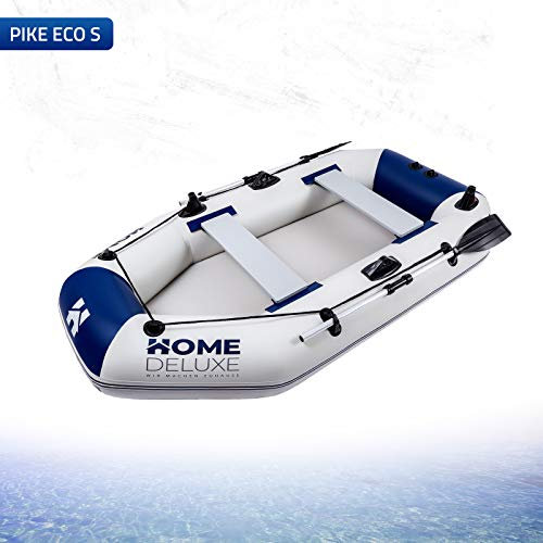 HOME DELUXE - Schlauchboot Pike Small - Material: strapazierfähiges PVC- Maße: LxB ca. 230 x 128 cm - für bis zu 3 Personen | Beiboot, Motorboot, Ruderboot