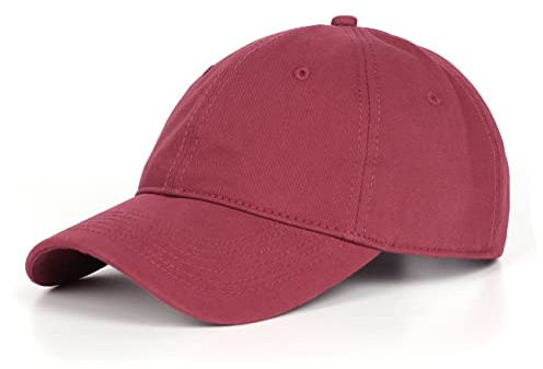 Zylioo Basecap Kappe Verstellbare Baseballkappe Herren Sport Cappy Klassische Caps Männer Damen Rot