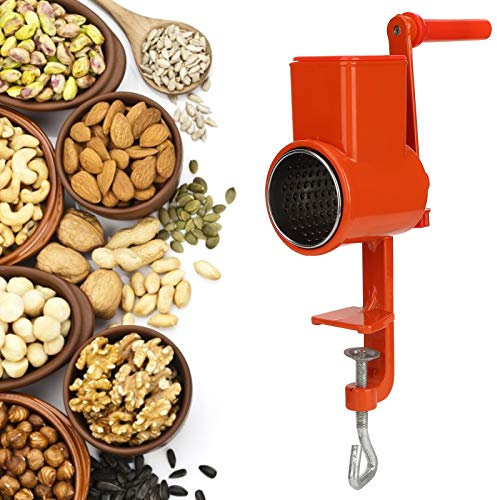 Manual High Hopper Grain Grinder,Nut Grinder,Aluminum Alloy Hand Cranking Manual Milling Machine for Nuts Grain Corn Wheat Oats