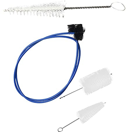 CRAKES 2Pcs Mundstück Reinigungsbürste für Posaune Trompete Waldhorn mit 3Pcs Trompete Wartung Reinigung Pflege Kit