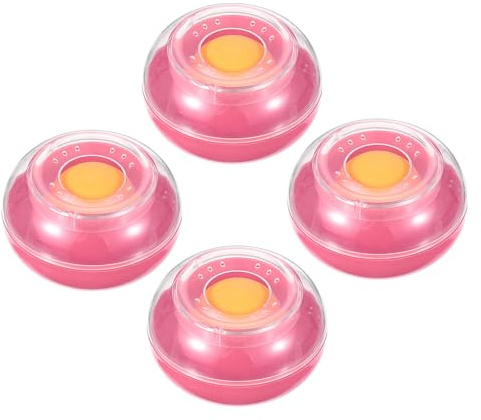 PATIKIL Umidificatore Punta Dita, 4 Pz 3 Plastica Riutilizzabile Antiscivolo Umidificatore per Dita per Carte Bancarie Fatture Documenti Conteggio, Rosa