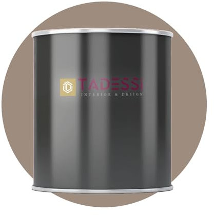 Tadessi Pintura interior marrón – guijarros – Pintura lavable para pared mate – Pintura de emulsión – Sin olor y sin disolventes – envase de 1 litro
