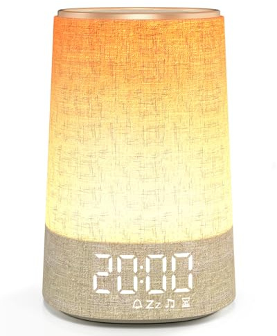 Tageslichtwecker Wecker Sonnenaufgang 7 Sanfte Wecktöne,30 Naturgeräuschen