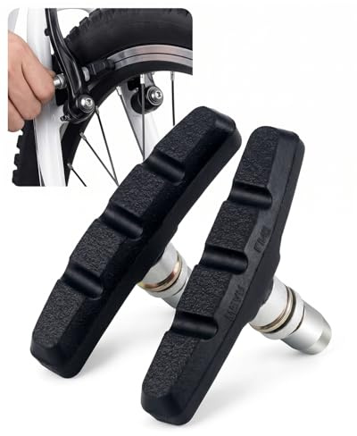 DLPRK 1 Pares Zapatas de Freno Bicicleta 70 mm V-Brake Pastillas de Freno para Mountainbike y Bicicleta de Carretera con Tornillos Incluidos
