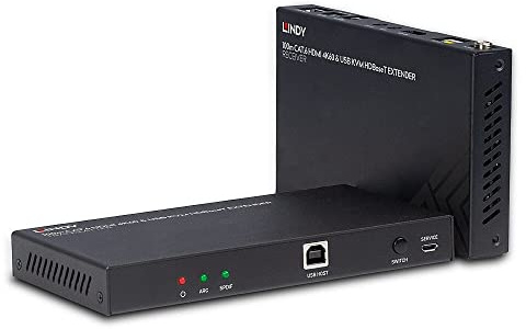 LINDY 38343 100m HDBaseT KVM Extender, HDMI 4K60, Cat.6, IR & RS-232