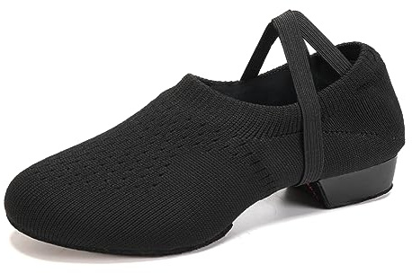 VCIXXVCE Women's Latin Dance Practice Shoes for Beginners Low Heel, 6.5 US