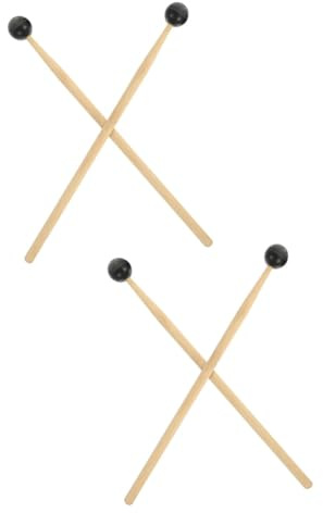 ibasenice 4pièces Baguettes De Percussion Pour Tambour Éthéré Accessoires Pratiques Pour Instruments à Percussion Tête Durable
