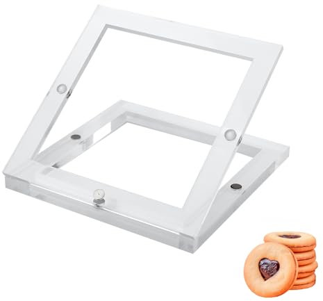 15,2 X 15,2cm Soporte Plantilla Galletas, Marco Fijación Plantilla Galletas Acrílico Para Decoración Galletas Aerógrafo Galletas Azúcar Glas Reales
