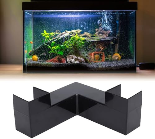 BAOFUYA Aquarium Underground Tunnel, 2 Entry Channels Design Versatile Application Easy to Use Fish Tanks 2 Outlets Corner Tunnel for Aquarium Decoration