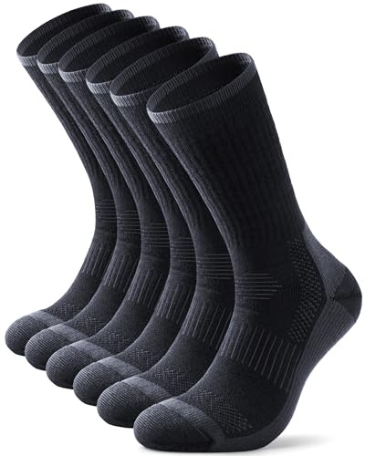 PULIOU Socks for Men Women,Thermal Warm Winter Merino Wool Cushion Moisture Wicking Breathable Multipack Hiking Walking,3 pairs