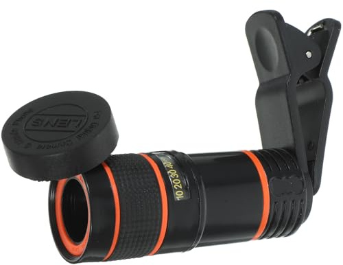 HOUDERCO Lente Telefoto para Teléfono Móvil Aumento 8X, Calidad de Imagen en Color sin Distorsión, Gran Profundidad de Campo, Material Abs para Observar Juegos a Larga Distancia