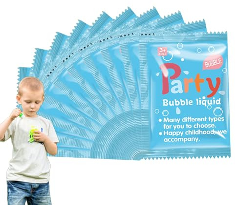 Concentrated Bubble Solution,Bubble Solution Refill Concentrate - Pack of 10 Liquid Refill for 10ml Bubble Machine,Practical Toys for Kids, Party Favor