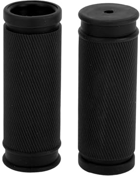 TUCKBOLD Bike Handlebar Grips Covers 85mm Long Lightweight | Cycling End Grips Protector Black 1 Pair
