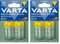 VARTA Batterien AA, wiederaufladbar, 6 Stück, Recharge Accu Recycled, Akku, 2100 mAh NI-Mh, aus 21% recyceltem Material, vorgeladen, sofort einsatzbereit (Packung mit 2)