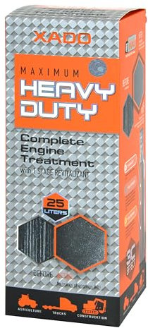 XADO Aditivo para aceite de motor resistente, acondicionador de metal con revitalizante para camiones y maquinaria de construcción, aditivo diésel antidesgaste para motores de alto rendimiento