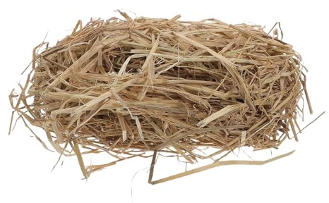 YARNOW Paille Naturelle de Blé 500 G pour Litière d'animaux Petits et Chiens, Couchage Doux et Multifonction pour Abri de Jardin et Poulailler