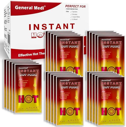 Sofort Warm Kompresse (25 Stück), Einweg Warm -Sofort-Kompresse - Glitzer deinen Schmerz weg,und für Erste-Hilfe-Maßnahmen, Schmerzlinderung, Warm zur äußerlichen Anwendung,Set mit Hülle