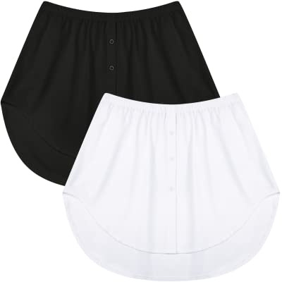 KEREDA Falda para Mujer, extensión de Camisa, Blusas, Falda, extensión de Blusa, Camisa, miniennada, 1/2/3 Unidades