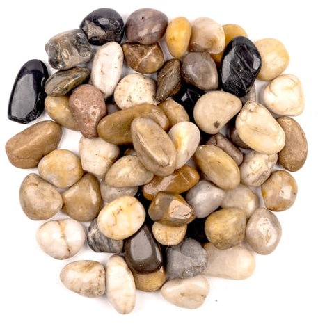 Galets de rivière, pierres décoratives, pierres polies, pour le bricolage, vases, pierres décoratives, jardin, aménagement paysager, etc. (env. 0,95 kg - 8 à 16 mm)