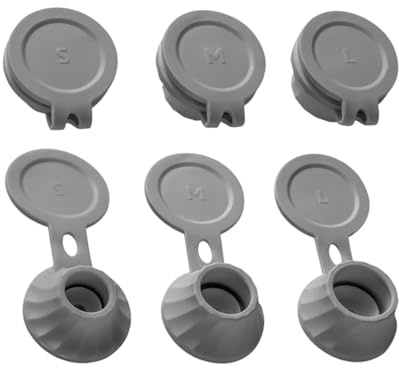 Upp och ner flasklock, inverterat flasklock - 6 st läckagesäkert inverterat lock för flasktömning, lock för schampodispenser med bottlock