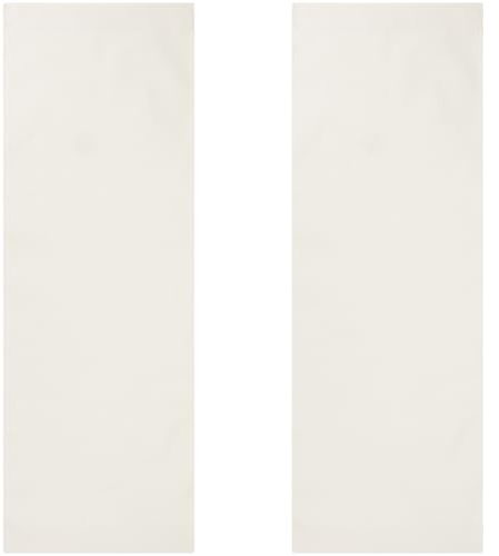 GORGECRAFT 2 st hopfällbar utomhusstrandstol presenning, vit, 120 x 43 cm, för solbad, trädgård, uteplats, strand och avkoppling